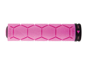 Puños Fabric Silicone Lock-On Rosado FA | MTB, Antideslizantes, 30 mm, Alta Comodidad