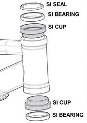 Rodamientos de Dirección Cannondale 1.56" (Par) HD169 | Repuesto original para sistemas Lefty y Headshok